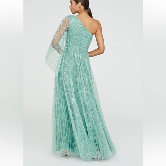 THEIA Carol One Shoulder Gown NWT 6 - Picture 2 of 9